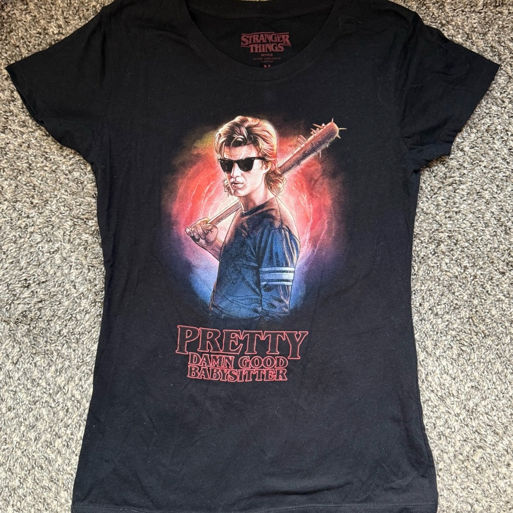 Netflix Stranger Things Black Tee